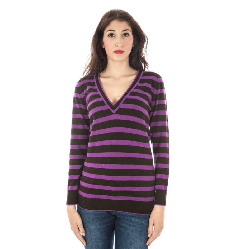 Maglione di lana viola