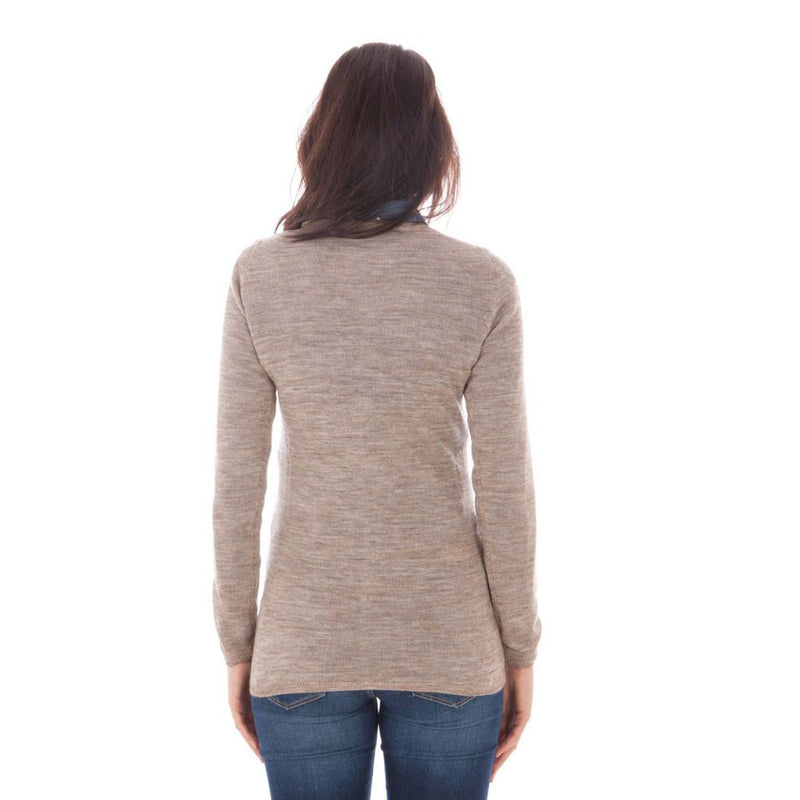 Pull en laine beige