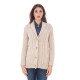 Pull en laine beige