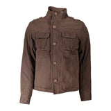 Veste en polyester brune