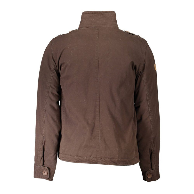 Veste en polyester brune