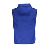 Veste en polyester bleu