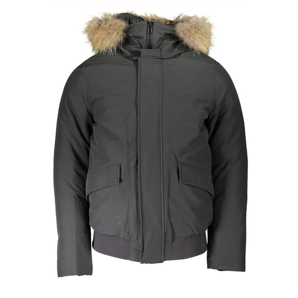 Graue Baumwolljacke