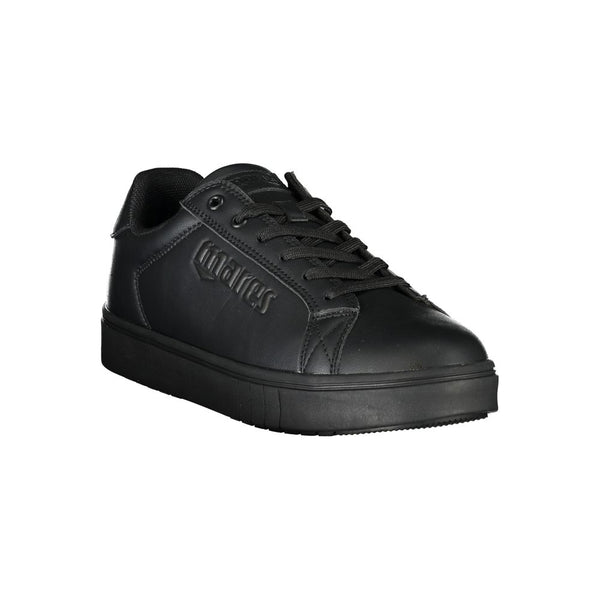 Schwarzer Polyester -Sneaker