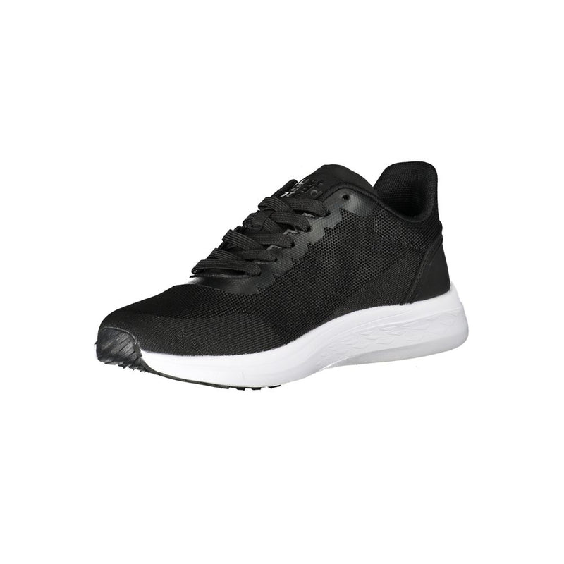 Schwarzer Polyester -Sneaker