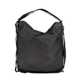 Schwarze Polyesterhandtasche