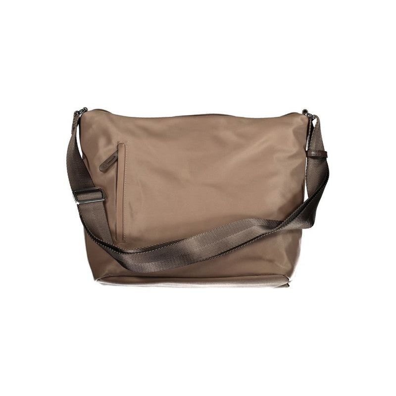 Braune Nylonhandtasche