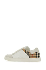 Sneaker in pelle multicolore bianca