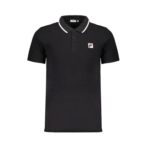 Polo en coton noir