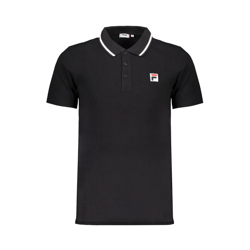 Polo de algodón negro