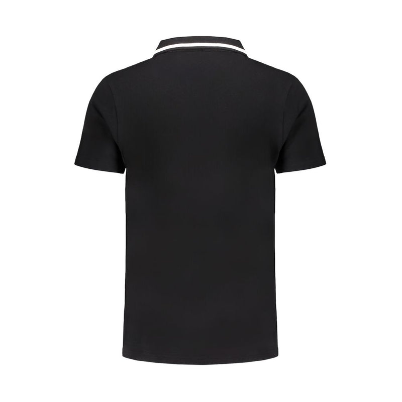 Black Cotton Polo Shirt