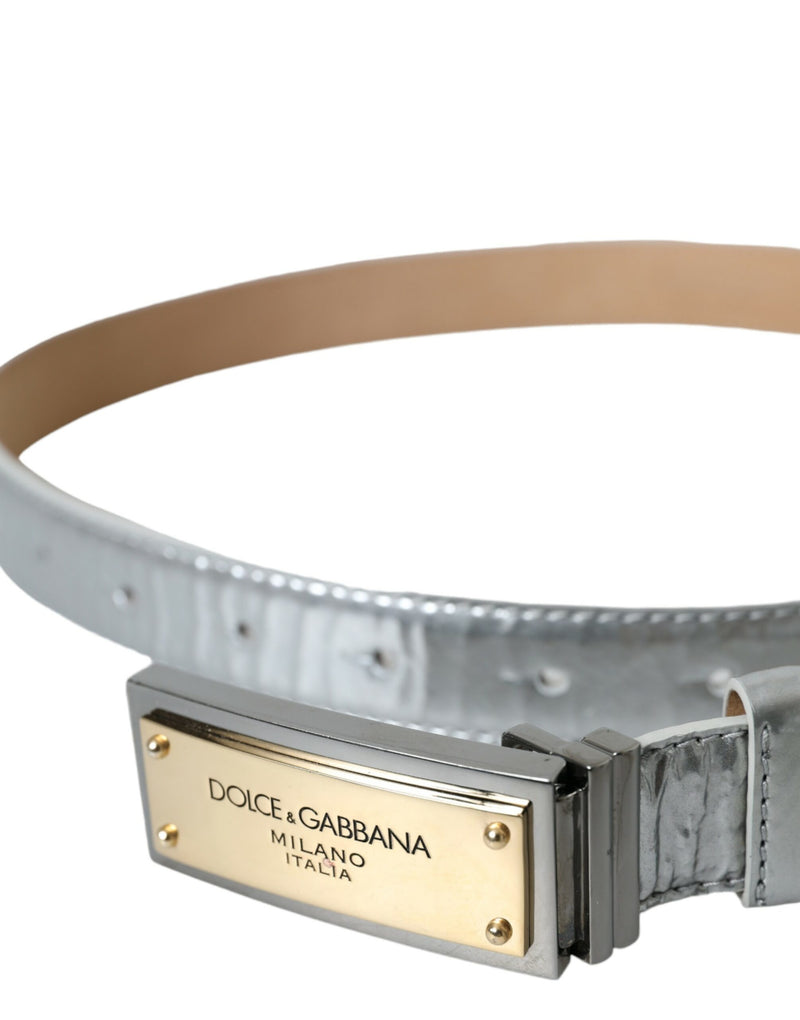 Logotipo de cuero plateado Men Beuthle Belt Ben