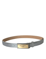 Logotipo de cuero plateado Men Beuthle Belt Ben