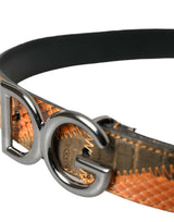 Patchwork Python Λογότυπο Λογότυπο Buckle Belt Men