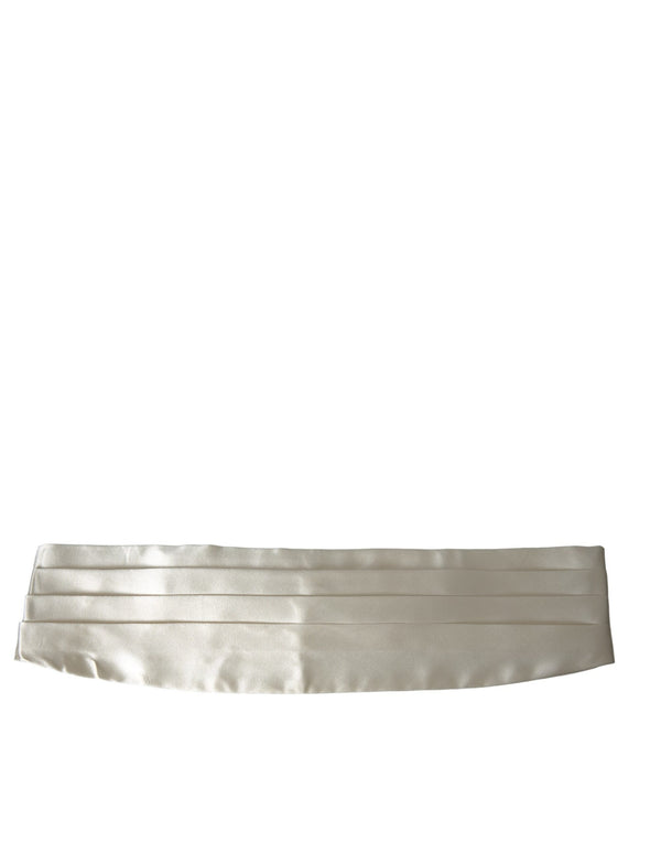 Hommes blancs largeur ceinture en soie cummerbund