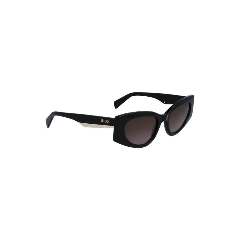 Schwarze Acetat -Sonnenbrille