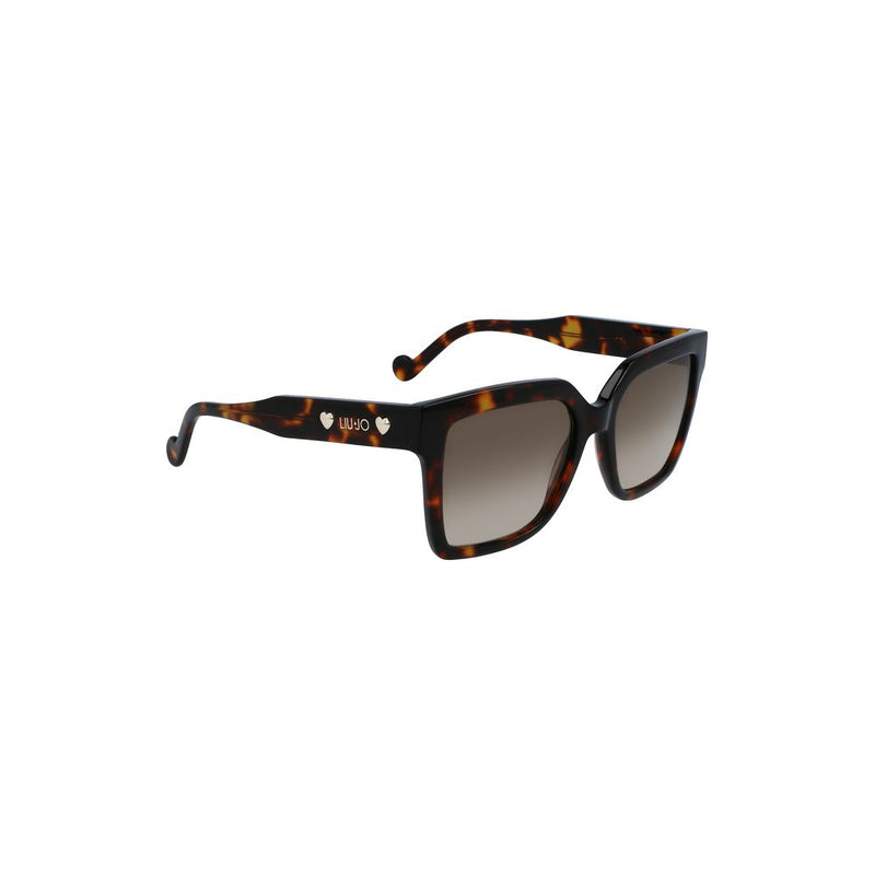 Braune Acetat -Sonnenbrille