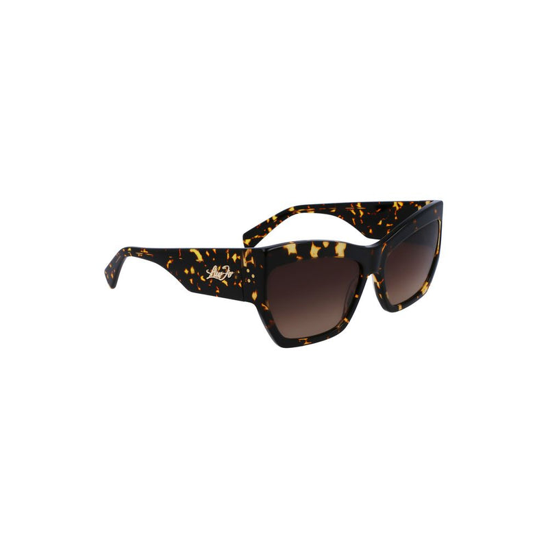 Braune Acetat -Sonnenbrille