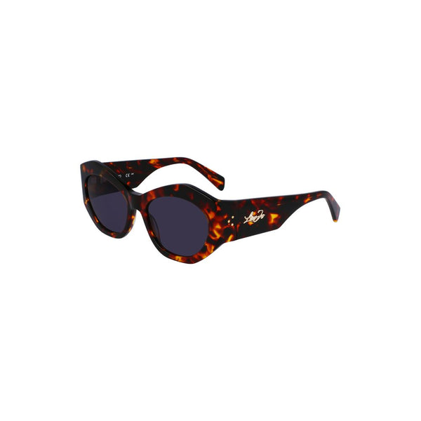 Braune Acetat -Sonnenbrille