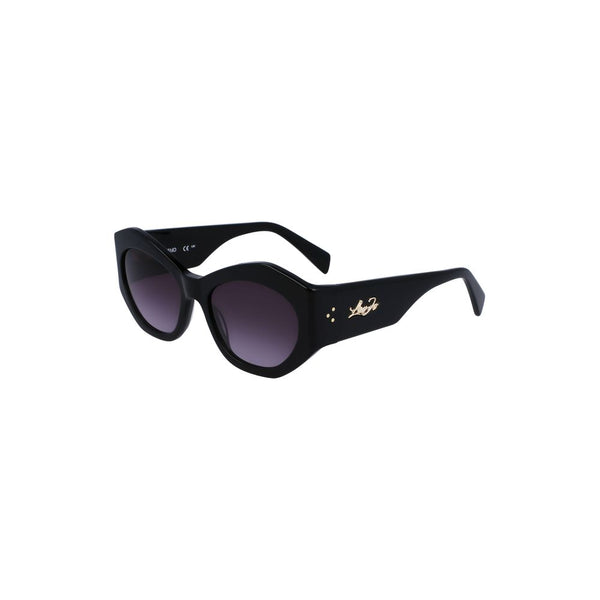 Schwarze Acetat -Sonnenbrille