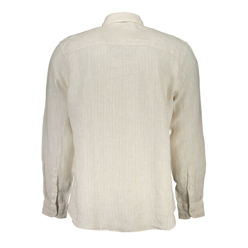 Camicia di lino beige