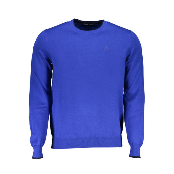 Maglione di cotone blu