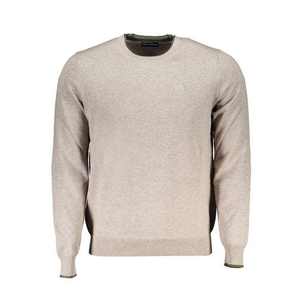 Pull en coton beige