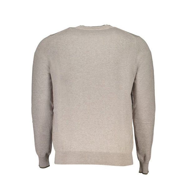 Beige Baumwollpullover