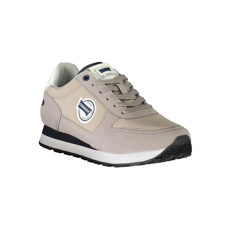 Grauer Polyester -Sneaker