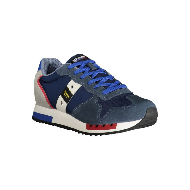 Blauer Polyester -Sneaker