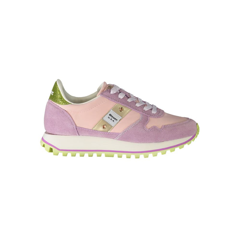 Sneaker in poliestere rosa