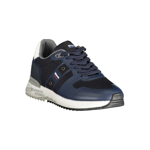 Sneaker en polyester bleu