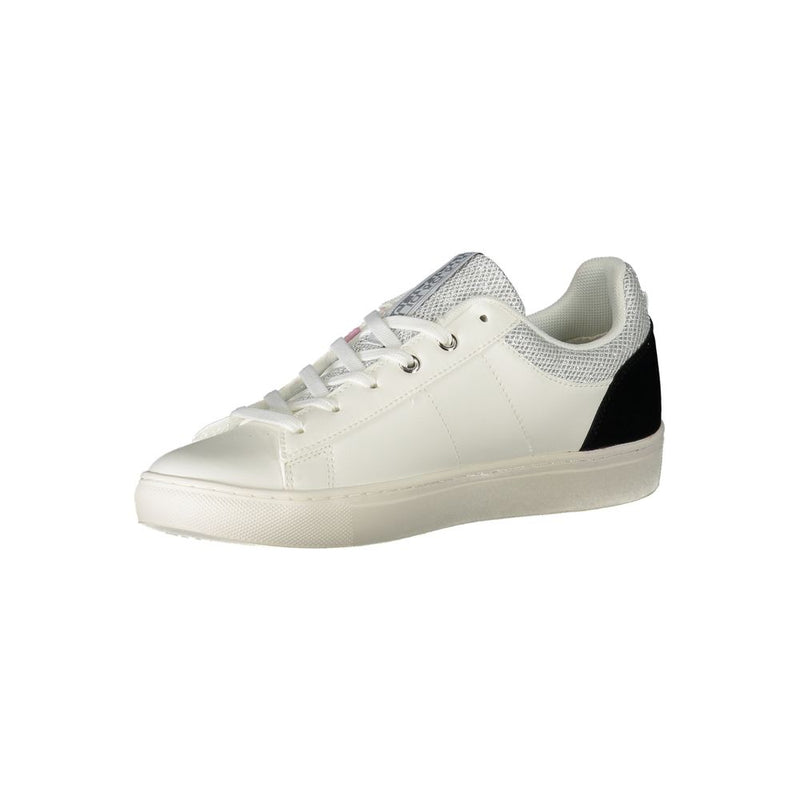 Sneaker in poliestere bianco