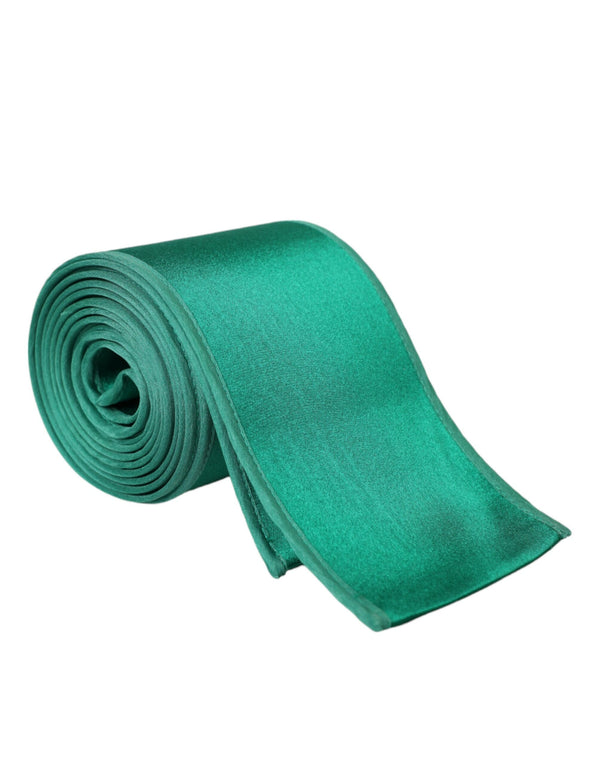 Ceinture de taille en satin de soie verte