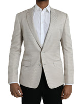 Beige Martini Single Breasted Coat Blazer