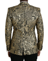 Gold Sicilia Jacquard Blazer per cappotto singolo