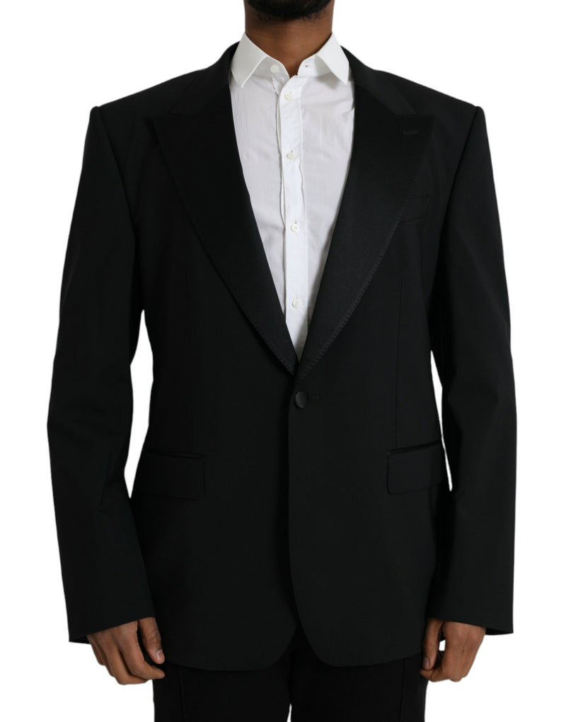 Black SICILIA Single Breasted Coat Blazer