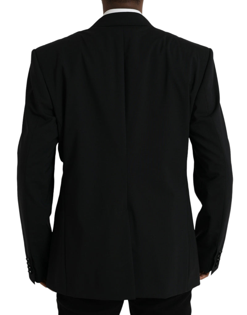 Schwarzer Sizilien Single Breasted Coat Blazer