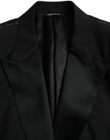 Blazer per cappotto a petto singolo di Black Sicilia