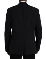 Blazer per cappotto a petto singolo martini nero