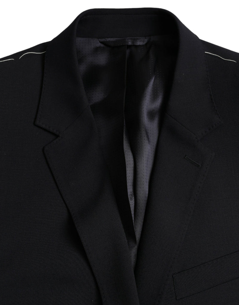 Black MARTINI Single Breasted Coat Blazer