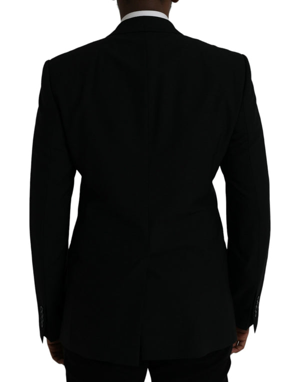 Black Crown Bee Martini Single Breasted Coat Blazer