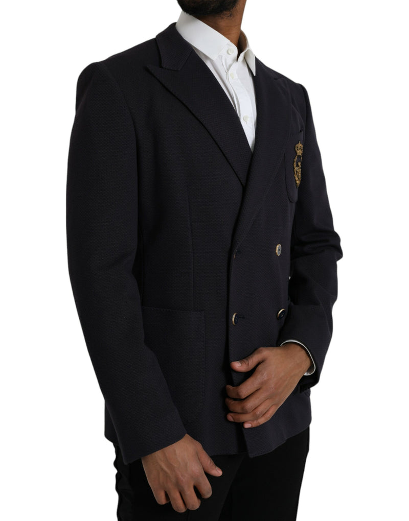 Blazer a doppio petto di ape blu scuro