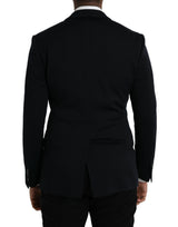 Black Wool Single Beasted Coat Blazer