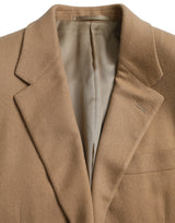 Brown Cashmere 2 Piece Suckted Suit