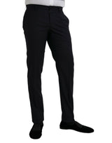 Pantaloni formali in forma slim blu scuro