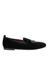 Black Velvet Crystal Crown Men Locages Chaussures