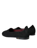 Mocasines de gamuza negra Slip On Zapatos