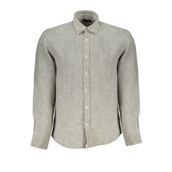 Chemise en lin gris