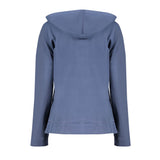 Blauer Baumwollpullover